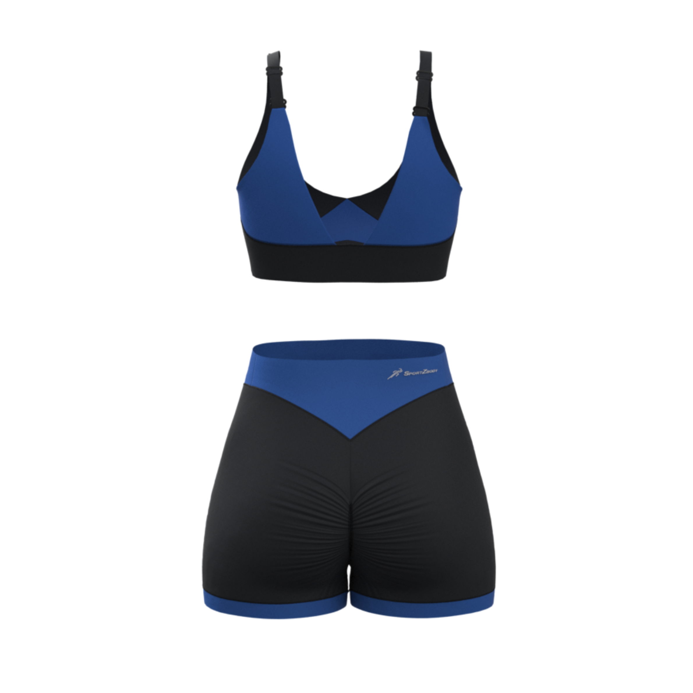 SportZbody Azure Flex Fit Performance Shorts Set