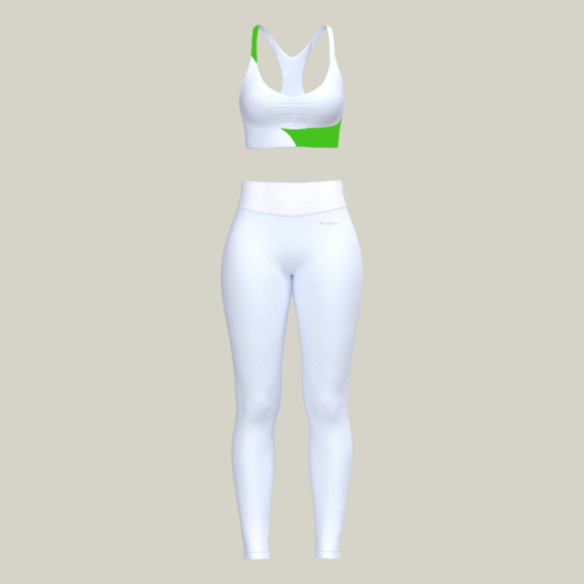 SportZbody Green Pantha High-Waisted Sculpting Leggings Set