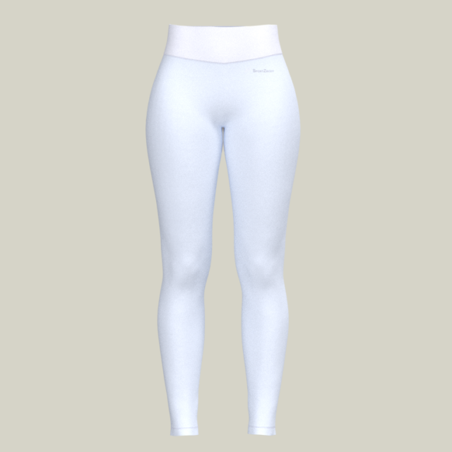 SportZbody Green Pantha High-Waisted Sculpting Leggings - White