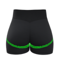 SportZbody Green Pantha High-Waisted Sculpting Shorts