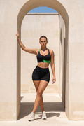 Green Pantha High-Waisted Sculpting Shorts Set