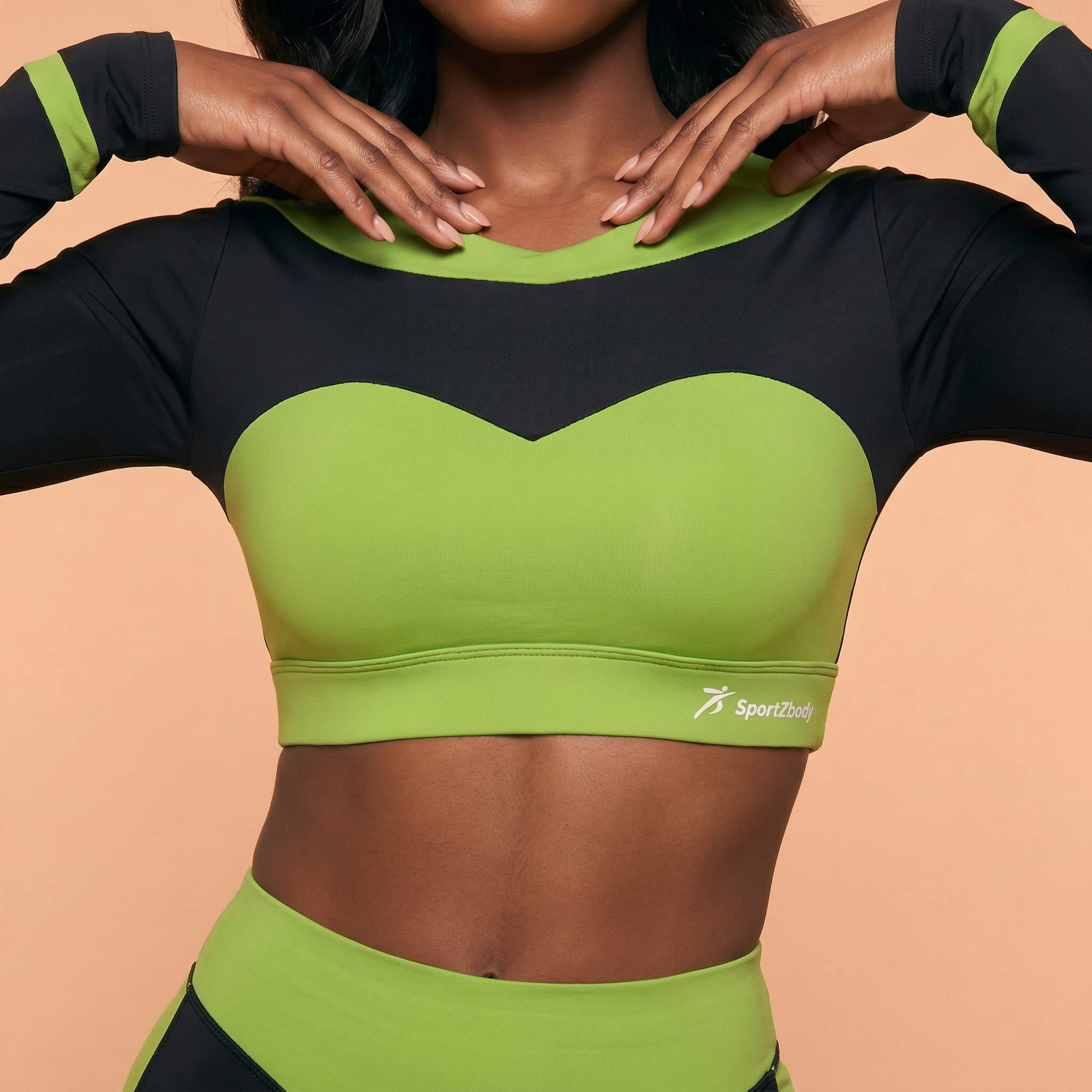 SportZbody Onyx Energy Long-Sleeve Workout Top