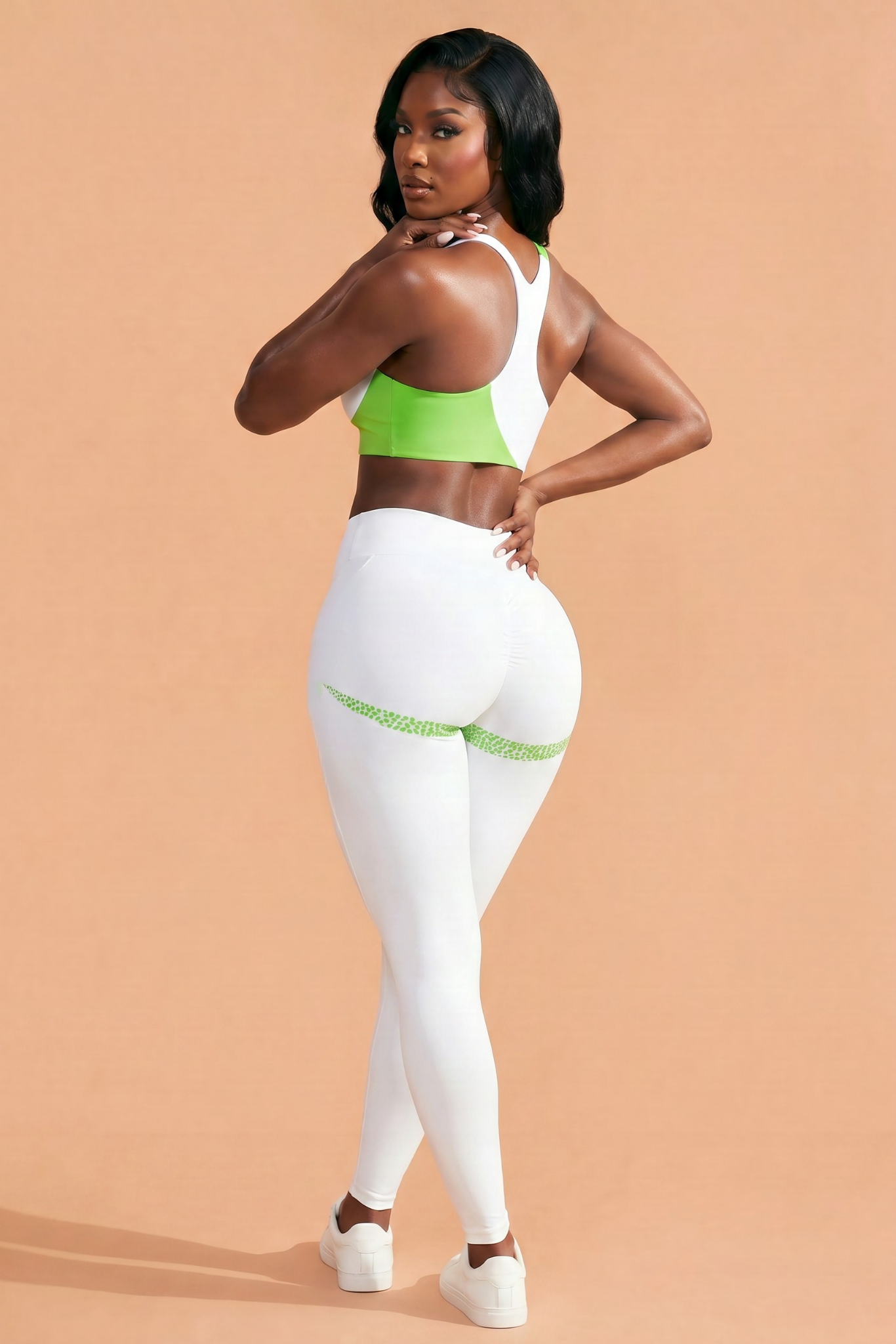 Green Pantha High-Waisted Sculpting Leggings Set