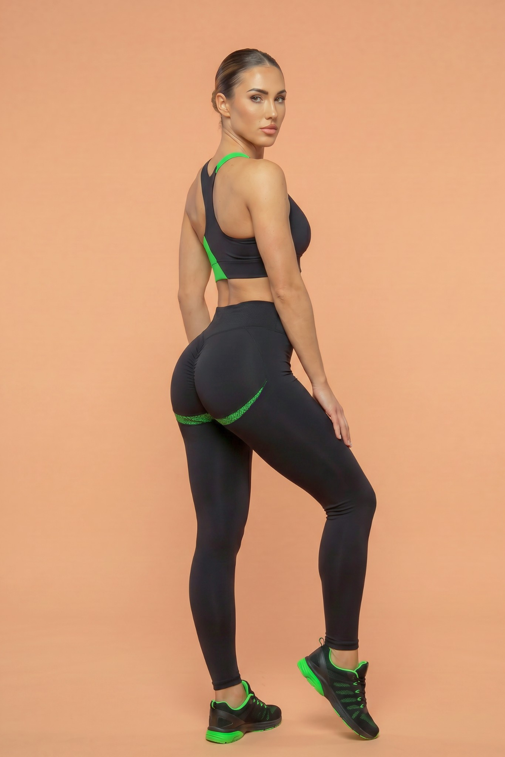 Green Pantha High-Waisted Sculpting Leggings Set