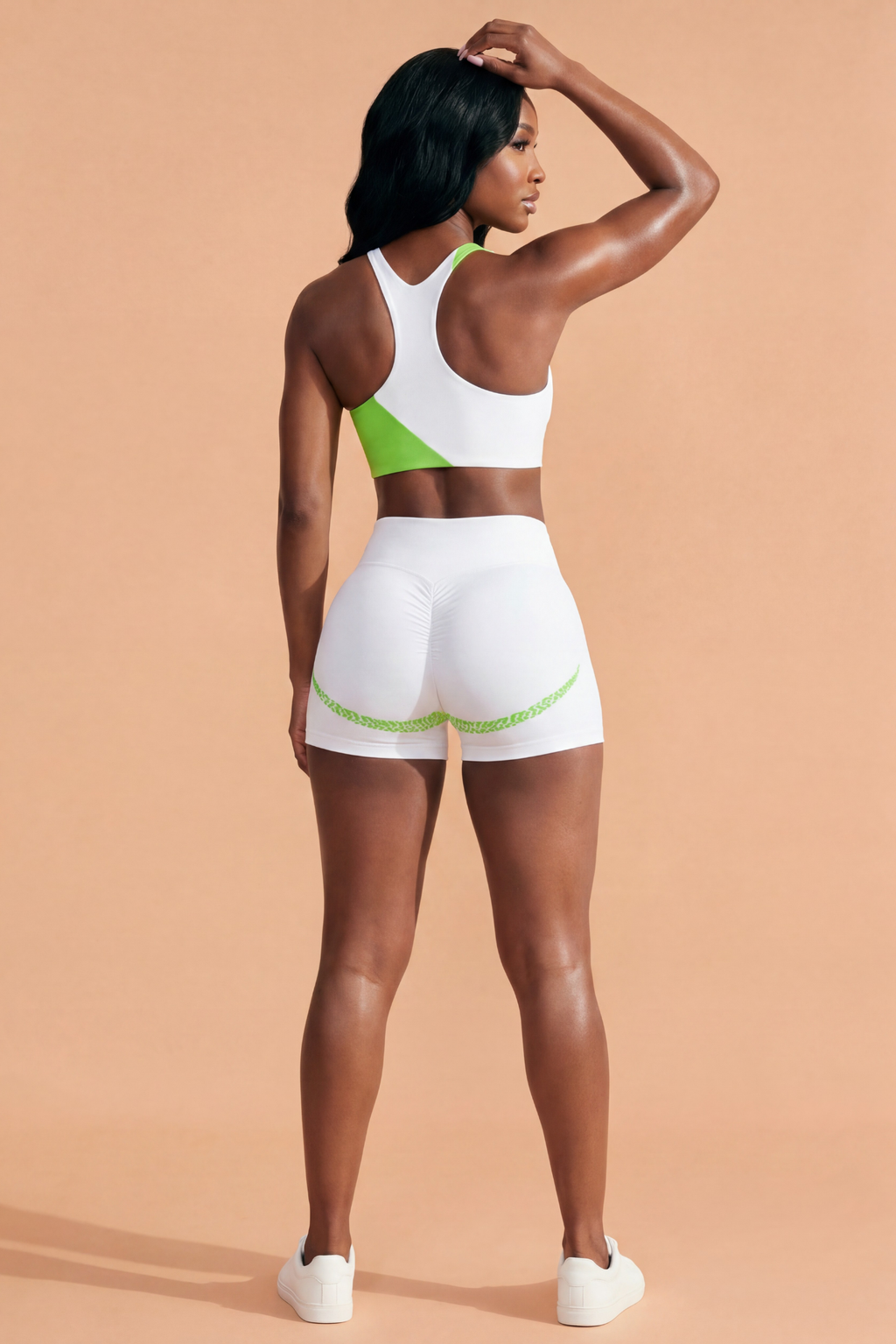 Green Pantha High-Waisted Sculpting Shorts Set