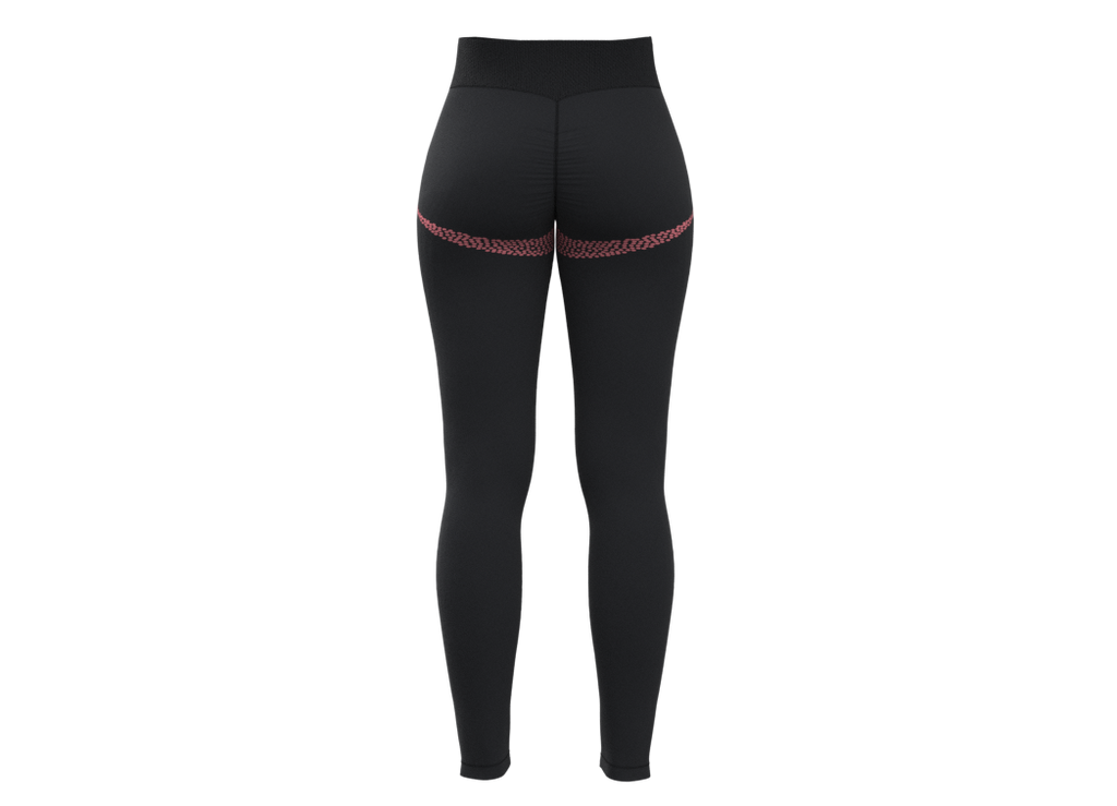 SportZbody Pink Pantha High-Waisted Sculpting Leggings